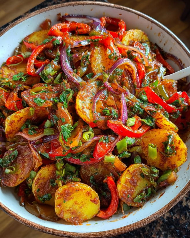 Knuspriger Kartoffelsalat orientalisch