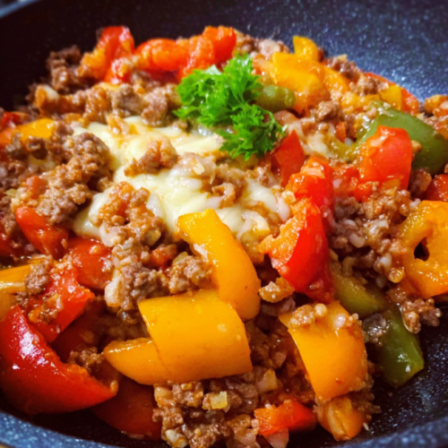 Würzige Paprika-Hackfleisch-Pfanne