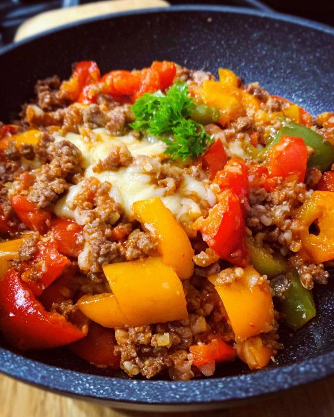 Würzige Paprika-Hackfleisch-Pfanne