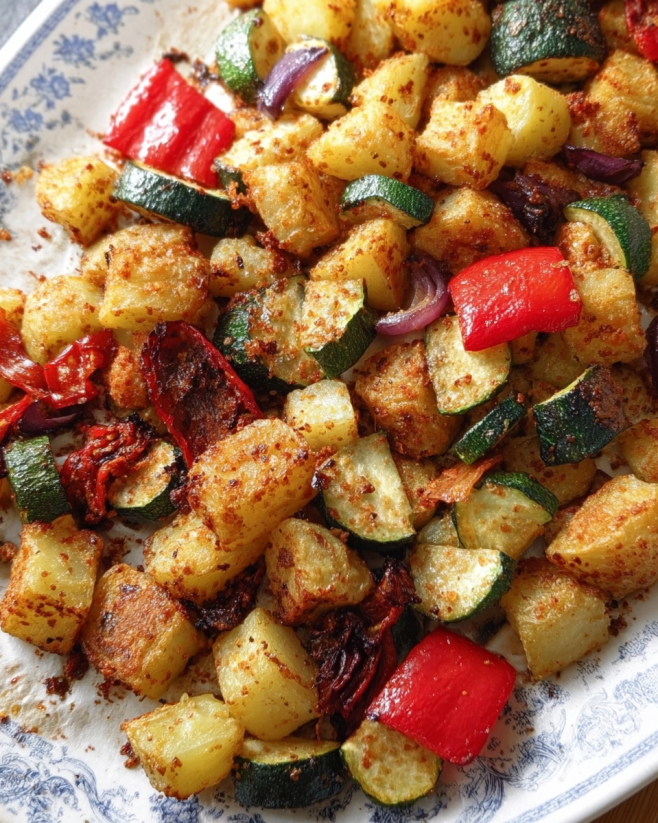 Knuspriges Ofengemüse mit Kartoffeln