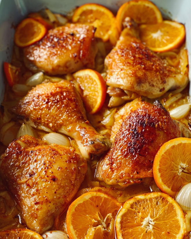 Knuspriges Orangenhähnchen aus dem Ofen