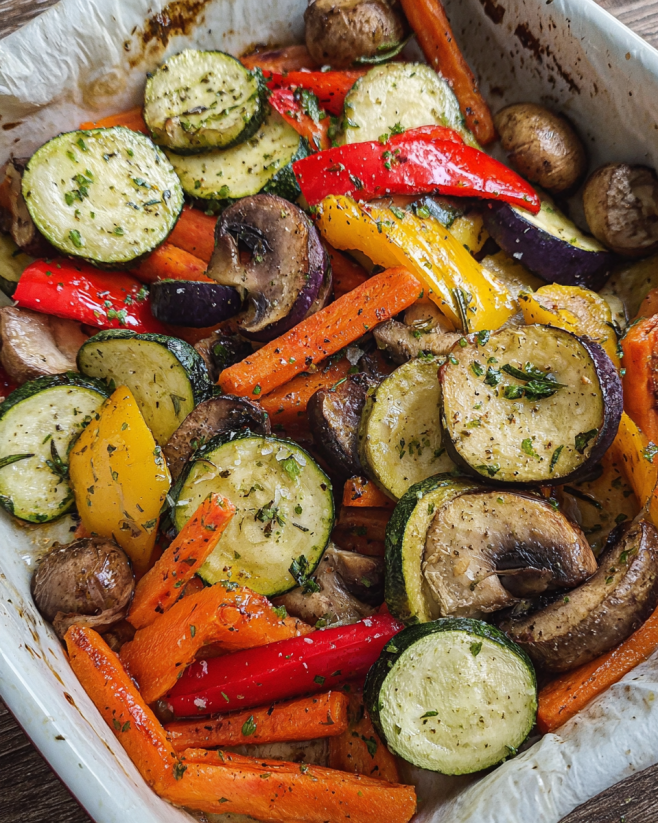 Buntes Ofengemüse aus dem Ofen – gesund, einfach & lecker