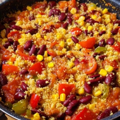 Herzhafte Couscous-Pfanne mit Gemüse