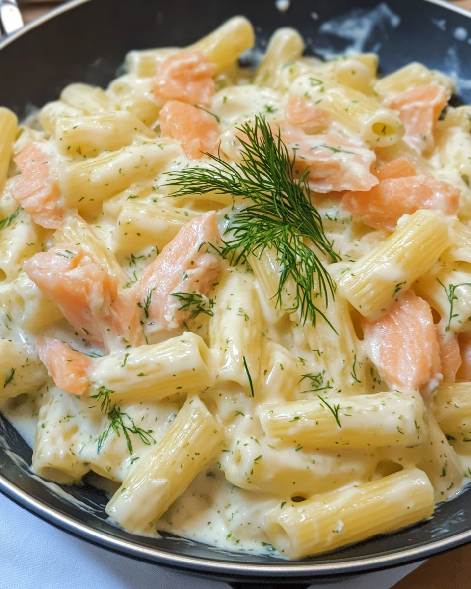 Cremige Pasta mit Räucherlachs