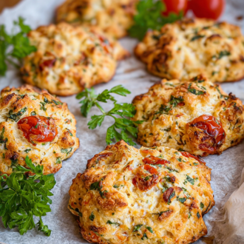 Knusprige Hüttenkäsetaler Low Carb