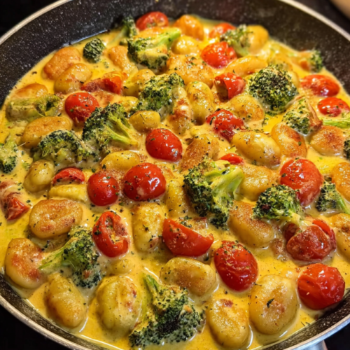 Cremige Gnocchi-Pfanne mit Gemüse