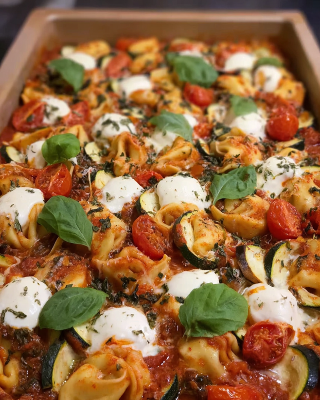 Cremiges Tortellini-Ricotta-Blech