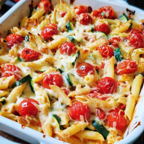 Cremiger vegetarischer Nudelauflauf – einfach & lecker