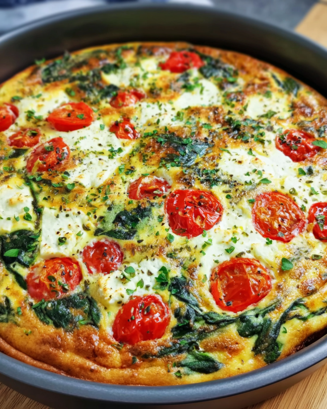 Herzhafte Spinat-Tomaten-Quiche