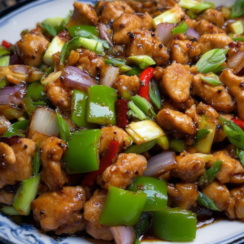 Würziges Hähnchen aus dem Wok
