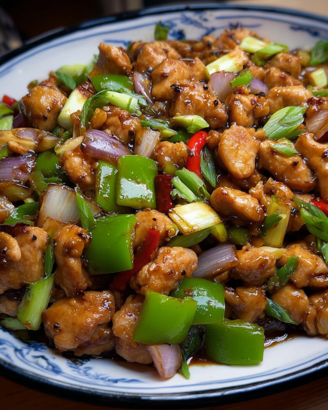 Würziges Hähnchen aus dem Wok