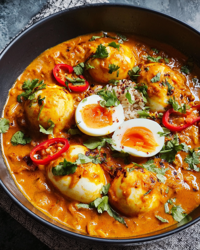 Cremiges Indisches Ei-Curry