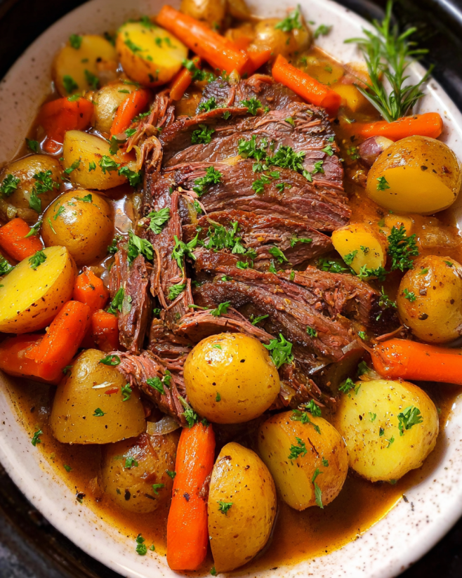 Zarter Schmorbraten aus dem Slow Cooker