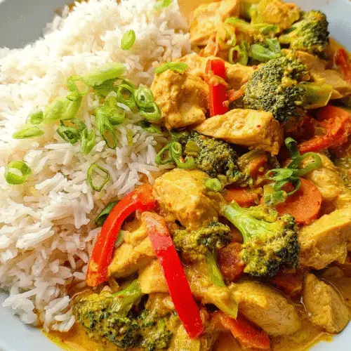 Cremiges Putencurry mit Brokkoli