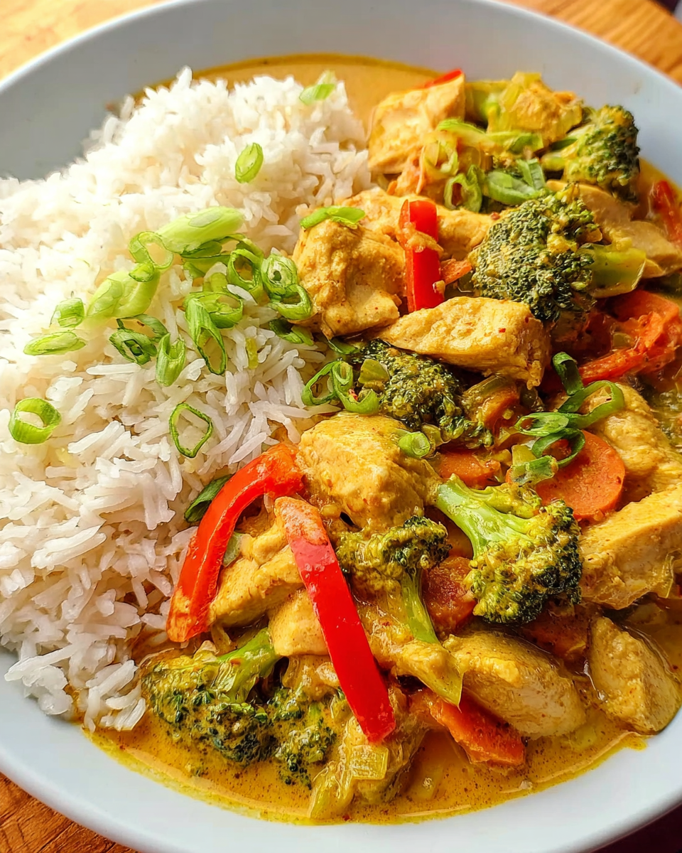 Cremiges Putencurry mit Brokkoli