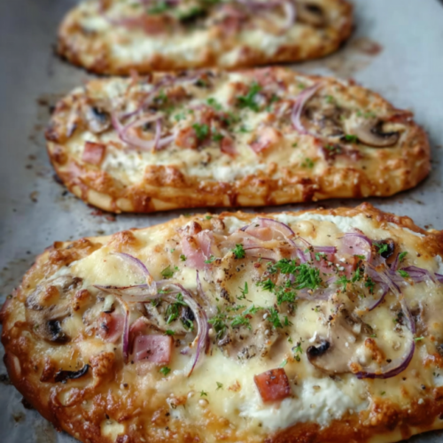 Knusprige Laugen-Pizza Fladen