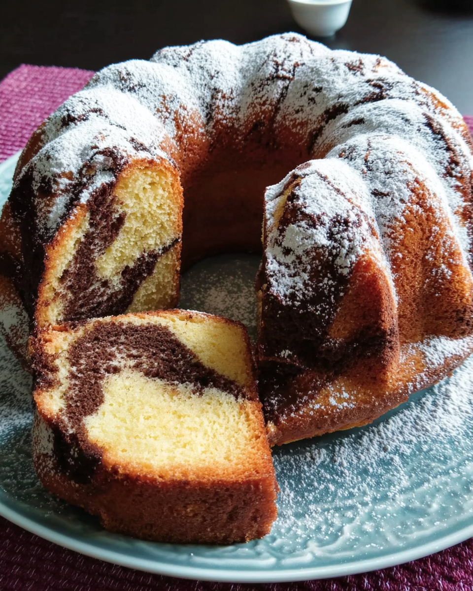 Omas klassischer Marmorkuchen