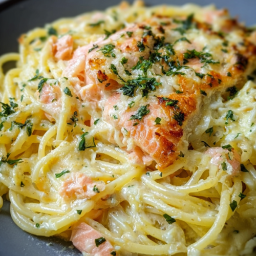 Spaghetti Lachs Auflauf Rezept