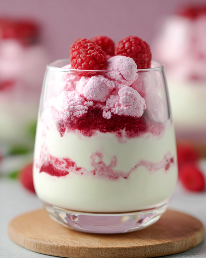 Himbeertraum im Dessertglas
