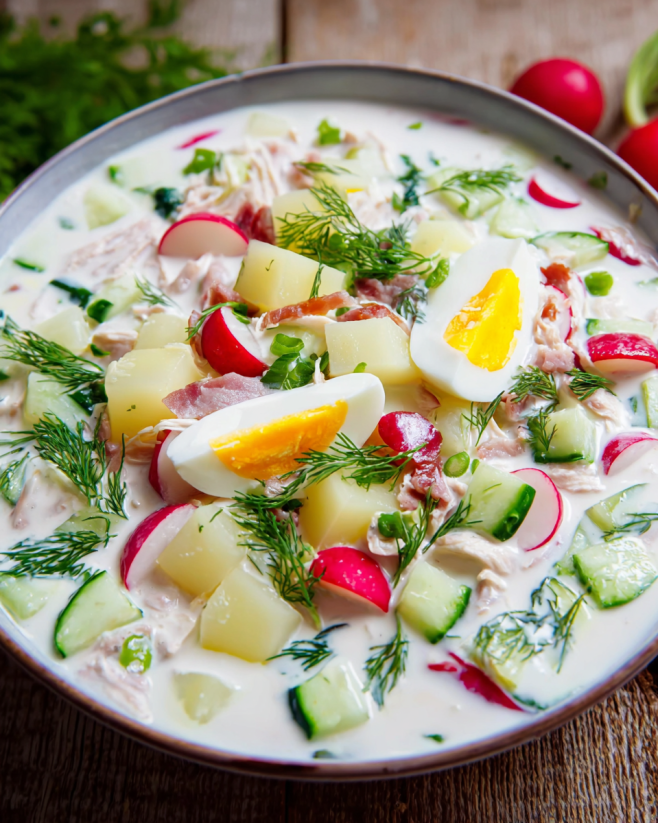 Okroschka – Kalte russische Sommersuppe nach