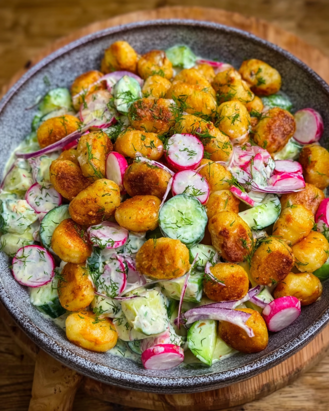 Crunchy Gnocchi Salat