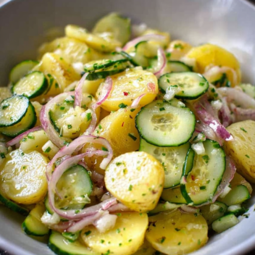 Frischer Kartoffel-Gurken-Salat