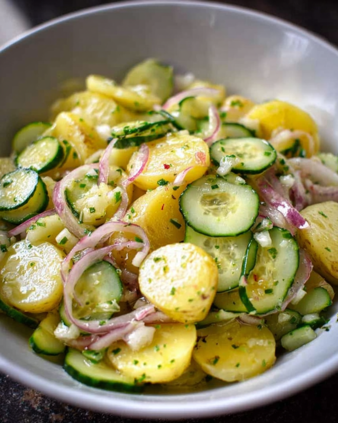 Frischer Kartoffel-Gurken-Salat