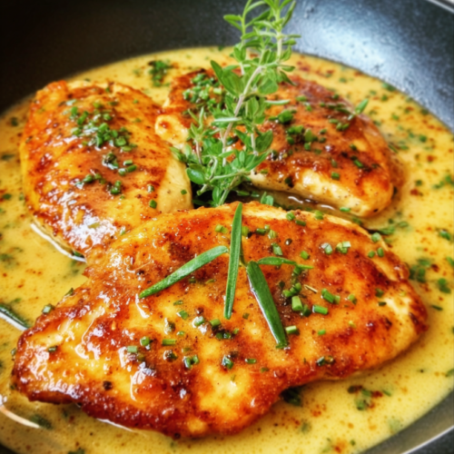 Hähnchenbrust mit Café de Paris Sauce