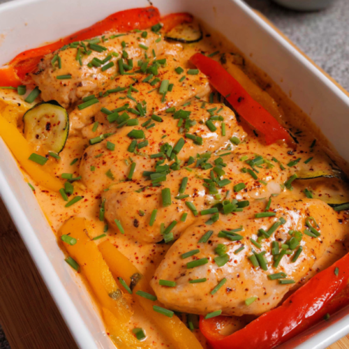 Hähnchenfilet mit Frischkäsesoße