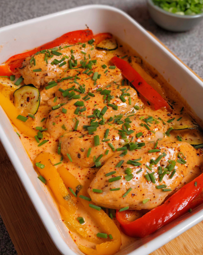 Hähnchenfilet mit Frischkäsesoße