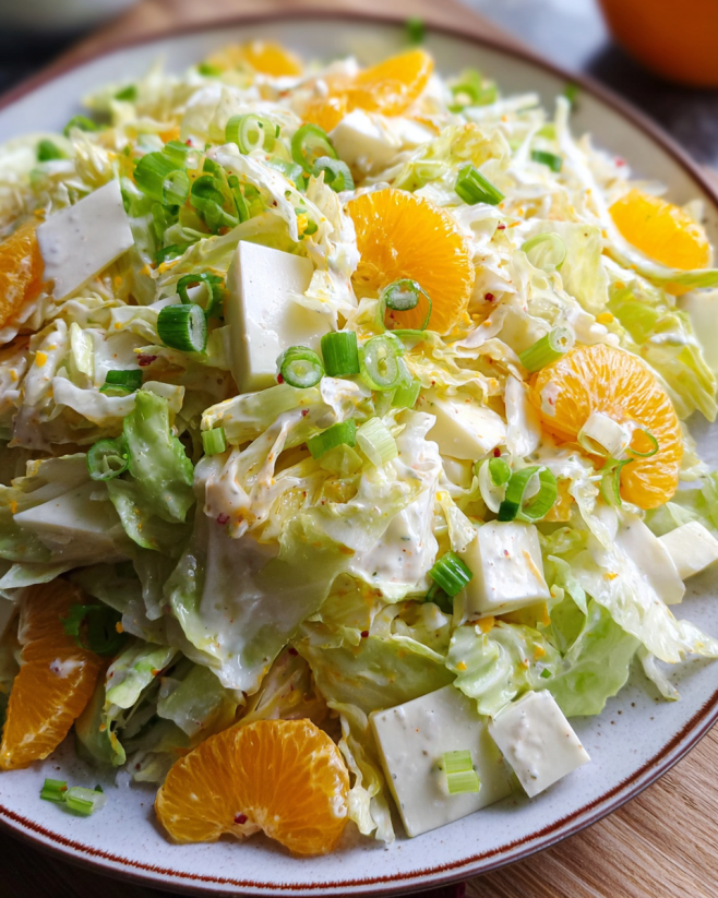 Fruchtiger Chinakohlsalat mit Joghurt