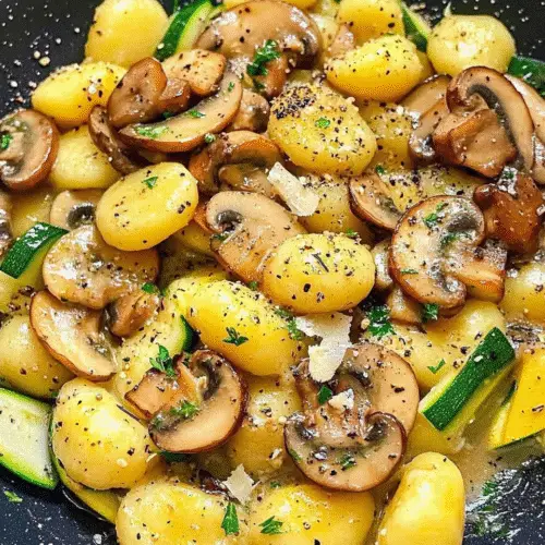 Rustikale Gnocchi-Pilz-Harmonie