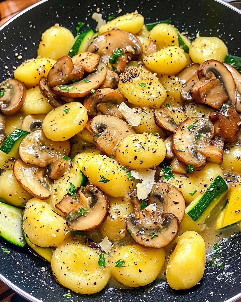 Rustikale Gnocchi-Pilz-Harmonie