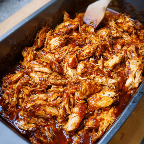 Zartes Pulled Chicken aus dem Ofen