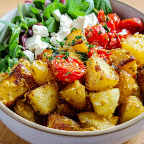 Honig-Senf-Kartoffelsalat mit Feta