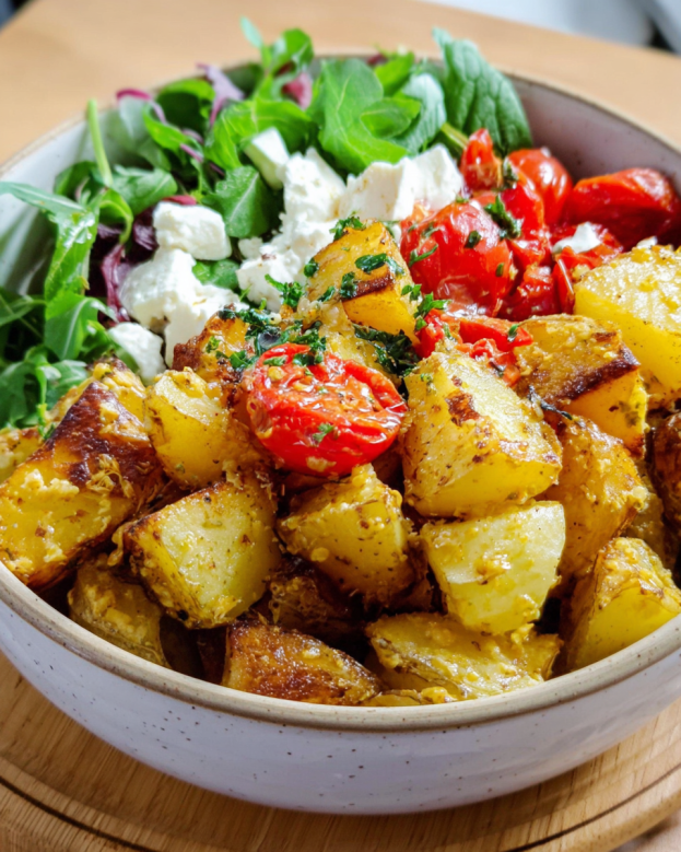Honig-Senf-Kartoffelsalat mit Feta