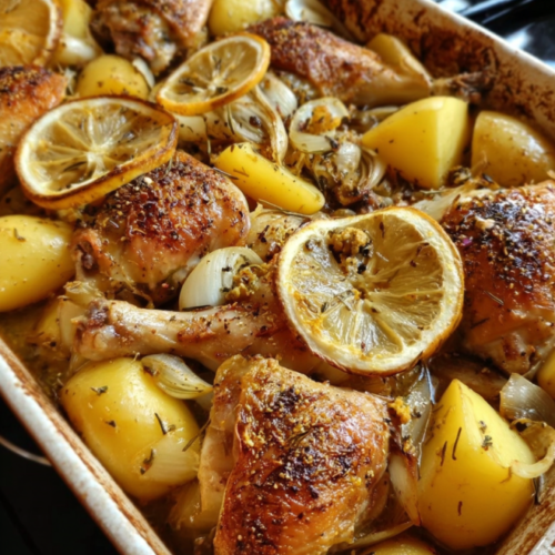 Knuspriges Griechisches Ofenhähnchen