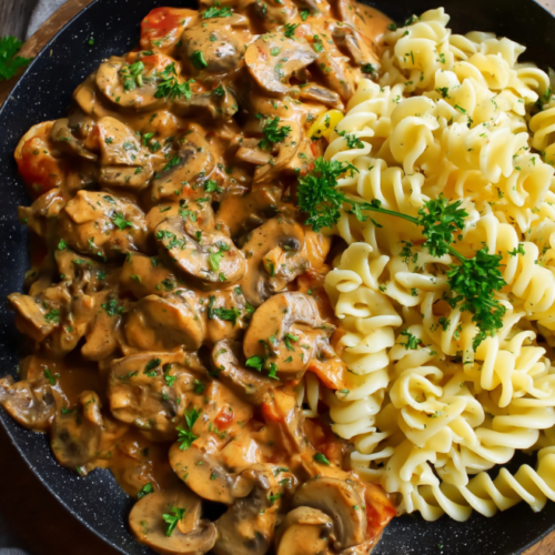 Cremige Vegane Champignon-Rahm-Sauce