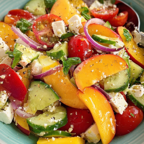 Nektarinen-Feta-Salat – Sommerlich & erfrischend