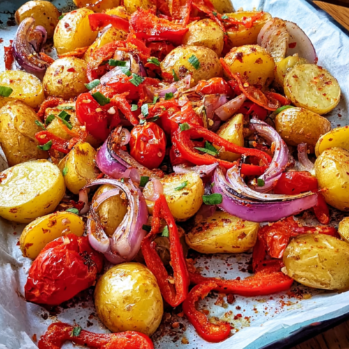 Würziger Ofen-Kartoffelsalat