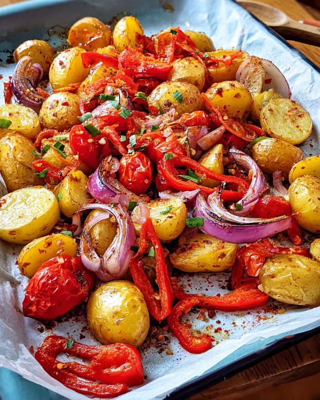 Würziger Ofen-Kartoffelsalat