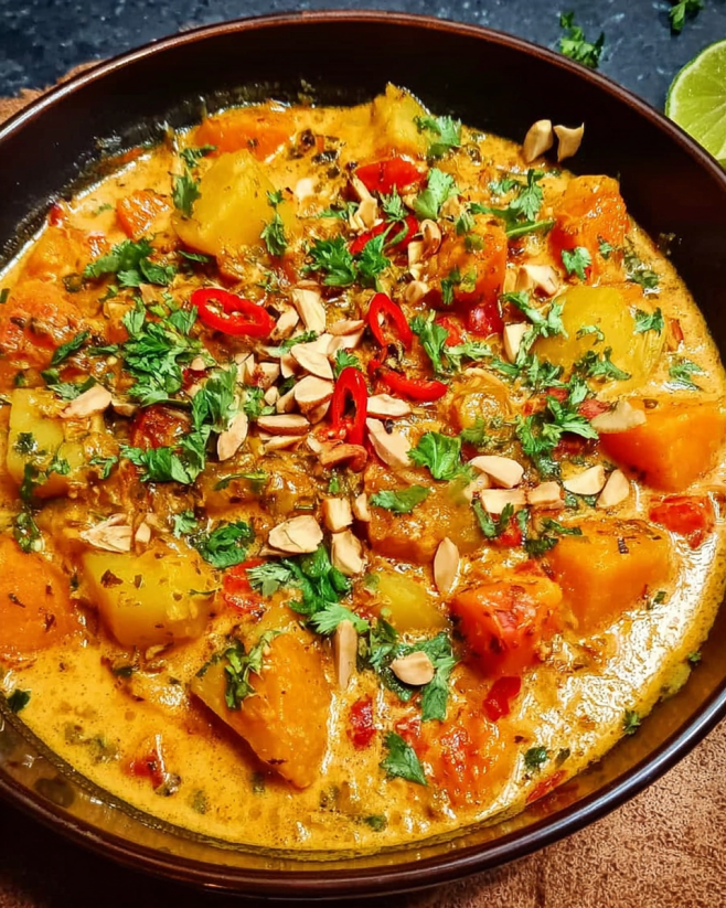Würziges Kürbis Kartoffel Curry