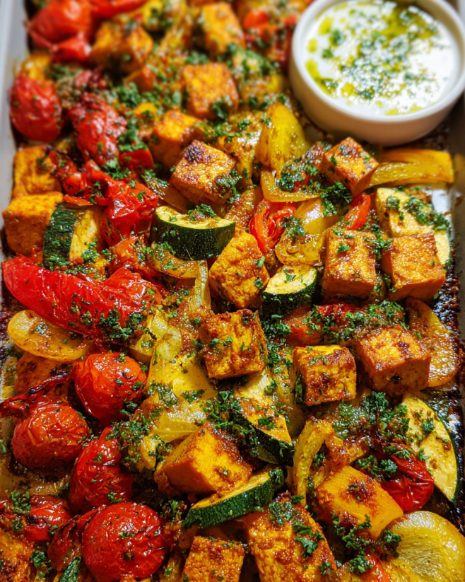Würziger Tandoori-Tofu Auflauf
