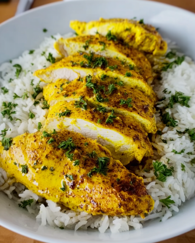 Goldenes Kurkuma-Hähnchen Rezept