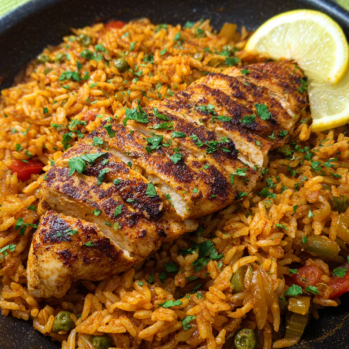 Spanisches Hähnchen mit Reis