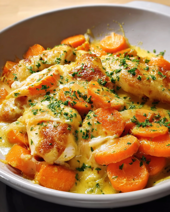 Curry-Hähnchen-Gratin