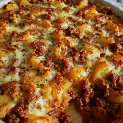 Deftiger Kartoffel Hackfleisch Auflauf
