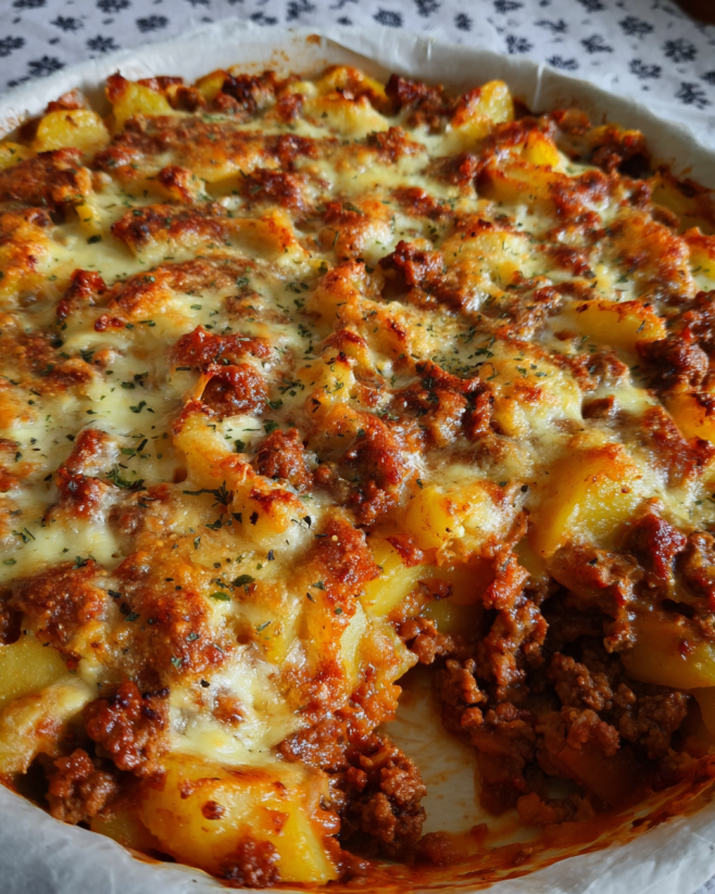 Deftiger Kartoffel Hackfleisch Auflauf