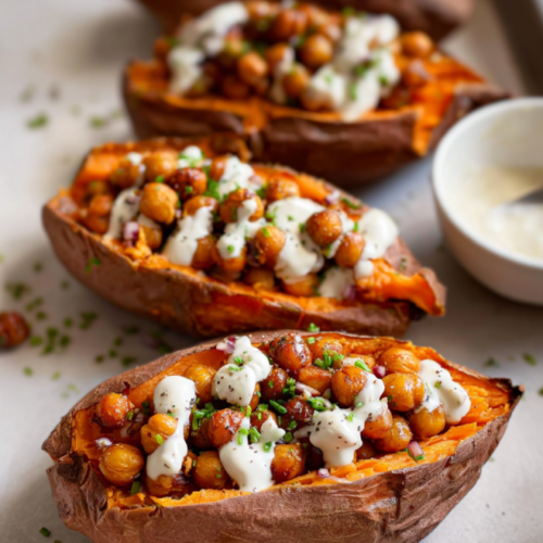 Knusprige Ofen-Süßkartoffeln