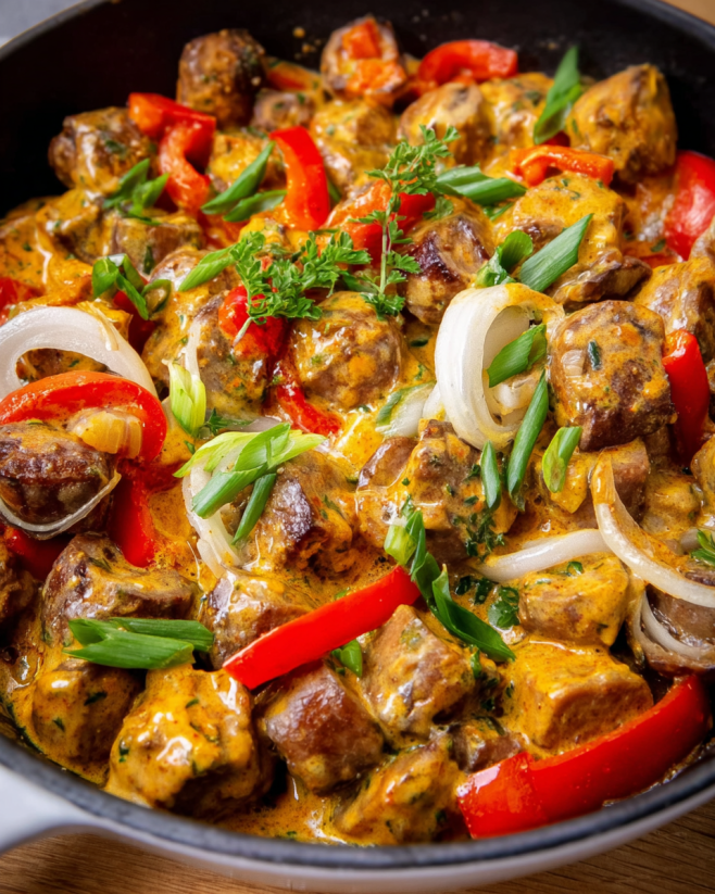 Würzige Low-Carb Jägerpfanne